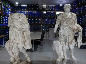 Burdur’da 1950 yıllık tarih gün yüzüne çıktı: Hadrianus heykeli yeniden ayağa kaldırıldı
