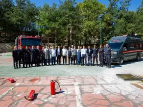 Burfaş tesislerinde yangın tatbikatı
