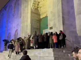 Bursa’da Berat Kandili Ulu Cami’de dualarla idrak edildi
