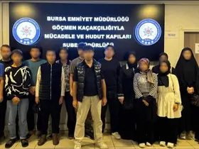 Bursa’da düzensiz göç operasyonu: 10 kaçak göçmen yakalandı
