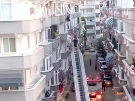 Bursa’da korkutan ev yangını
