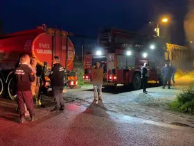 Bursa’da menteşe imalathanesinde yangın
