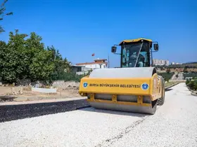 Bursa’da mezarlık yolları yenileniyor
