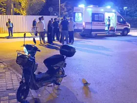 Bursa’da otomobille elektrikli bisiklet çarpıştı: 1 ağır yaralı
