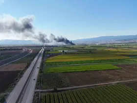 Bursa’da siyah incirlerin saklandığı soğuk hava deposunda yangın
