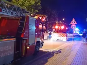 Bursa’da sporcu kamp merkezinde çıkan yangın söndürüldü
