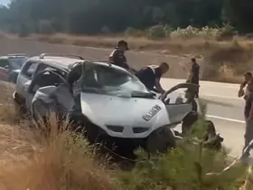 Bursa’da takla atan araçtaki çift yaşamını yitirdi
