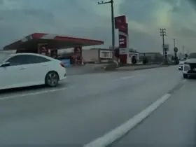Bursa’da tehlikeli makas kamerada
