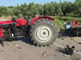 Bursa’da traktör kazası: 2 yaralı
