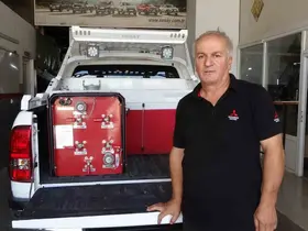 Büyük yangından etkilenen oto tamircisi orman yangınlarına hızlı müdahale aracı geliştirdi
