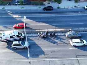 Büyükçekmece E-5’te trafiği kilitleyen kaza
