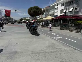 Büyükçekmece Sahil’de polisten, dron destekli uygulama
