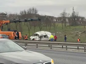 Büyükçekmece TEM Otoyolu’nda kaza: 5 yaralı
