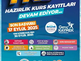 Büyükşehir KAYMEK’in ücretsiz YKS kursuna kayıtlar sürüyor
