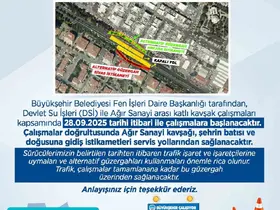 Büyükşehirden sürücülere ’alternatif yol’ uyarısı
