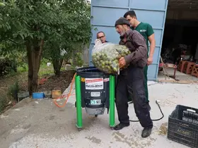 Büyükşehir’in ceviz soyma makineleri üreticilerin hizmetinde
