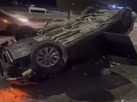 Buzlanma kazayı beraberinde getirdi
