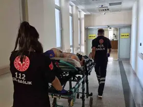 Çadır çekerken 1. kattan düşen kişi yaralandı
