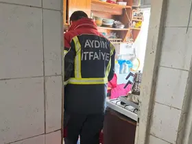 Çamaşır makinesinden çıkan yangın panikletti

