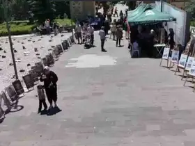 Çamlıdere’de Gazze için yardım sergisi düzenlendi
