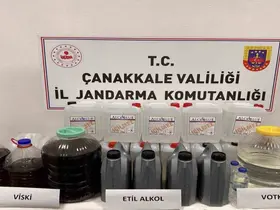 Çanakkale’de kaçak alkol operasyonu
