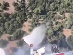Çanakkale’deki orman yangınına havadan ve karadan müdahale sürüyor
