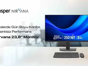"Casper Nirvana 23.8’’ monitör ofislerde konforlu ve kesintisiz çalışmayı destekliyor
