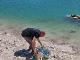 Çavdarhisar Barajı’nda kaçak avcılığa geçit yok
