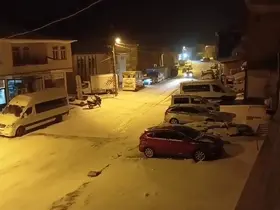 Çelikhan ilçesinde kar yağışı
