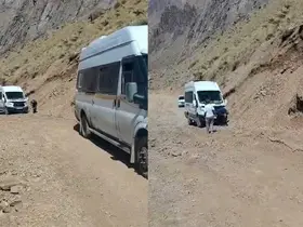 Cennet-Cehennem Vadisi’ne giden turistler yolda kaldı
