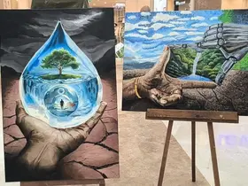 Çevre Haftası’nda öğrencilerden "Eko-Denge" sergisi
