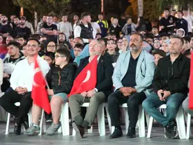 Çorum milli maç coşkusu
