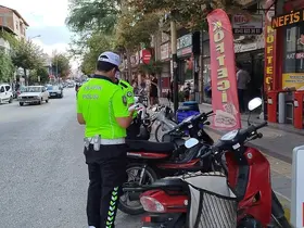 Çorum’da 20 motosiklet trafikten men edildi
