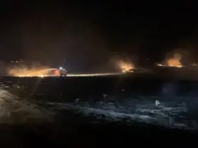 Çorum’da alevlere teslim olan 300 dönüm mera küle döndü
