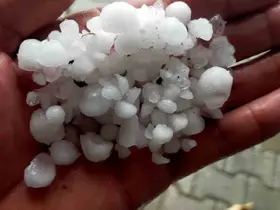 Çorum’da dolu yağışı etkili oldu
