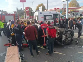 Çorum’da takla atan otomobilim sürücüsü yaralandı
