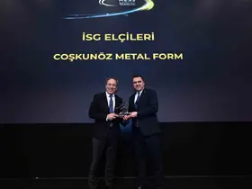 Coşkunöz Metal Form, İSG Elçileri Kategorisinde ödül aldı
