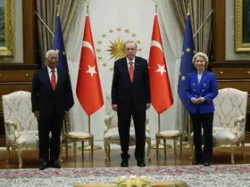 Cumhurbaşkanı Erdoğan, AB Komisyonu Başkanı Leyen ve AB Konseyi Başkanı Costa’yı kabul etti
