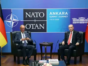 Cumhurbaşkanı Erdoğan, Almanya Başbakanı Merz ile bir araya geldi
