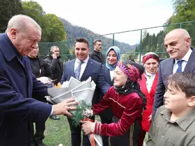 Cumhurbaşkanı Erdoğan Ayder Yaylası’nda
