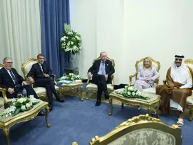 Cumhurbaşkanı Erdoğan'dan Fransa, İngiltere, İtalya ve Katar liderleriyle toplantı