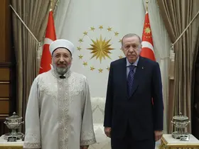 Cumhurbaşkanı Erdoğan, Diyanet İşleri Başkanı Arpaguş’u kabul etti
