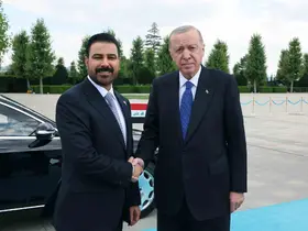 Cumhurbaşkanı Erdoğan, Irak Başbakanı Zeydi’yi törenle karşıladı
