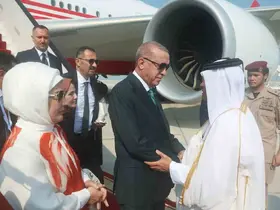Cumhurbaşkanı Erdoğan, Katar’a geldi
