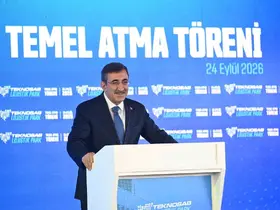 Cumhurbaşkanı Yardımcısı Cevdet Yılmaz Bursa’da: 210 milyon dolarlık Lojistik Park’ın temeli atıldı
