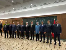 Cumhurbaşkanı Yardımcısı Cevdet Yılmaz  Konya'ya geldi