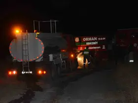 Cunda Adası’nda korkutan makilik yangını
