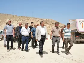 Darende Belediye Başkanı Bozkurt, devam eden projeleri sahada değerlendirdi
