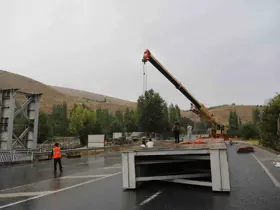 Darende’de Nadir Üst Geçidi sökülerek kaldırıldı
