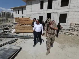 Defne’de jandarma hizmet binalarının inşası sürüyor
